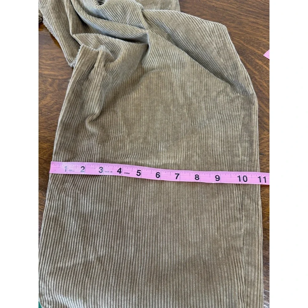 Burberry London Pants Mens 40 Brown‎ Corduroy Pleated Front Casual Trousers